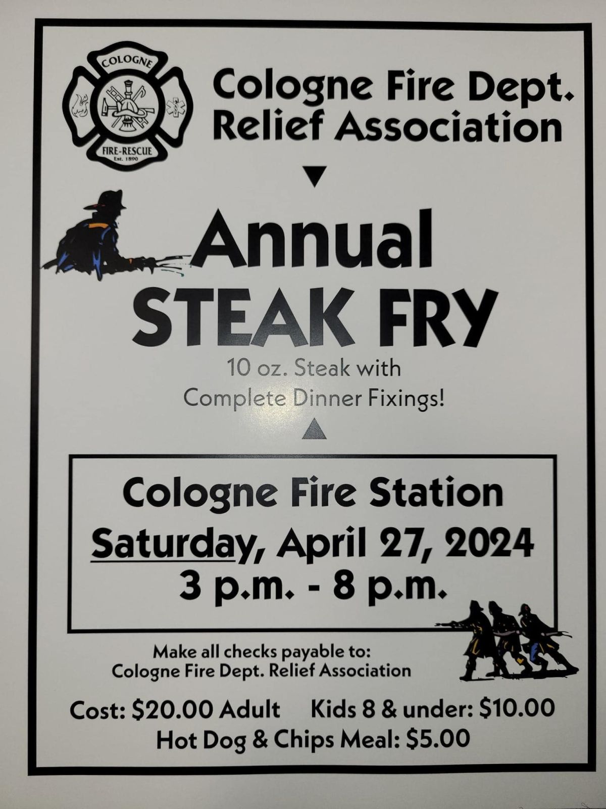 Cologne Fire Department Relief Association Steak Fry